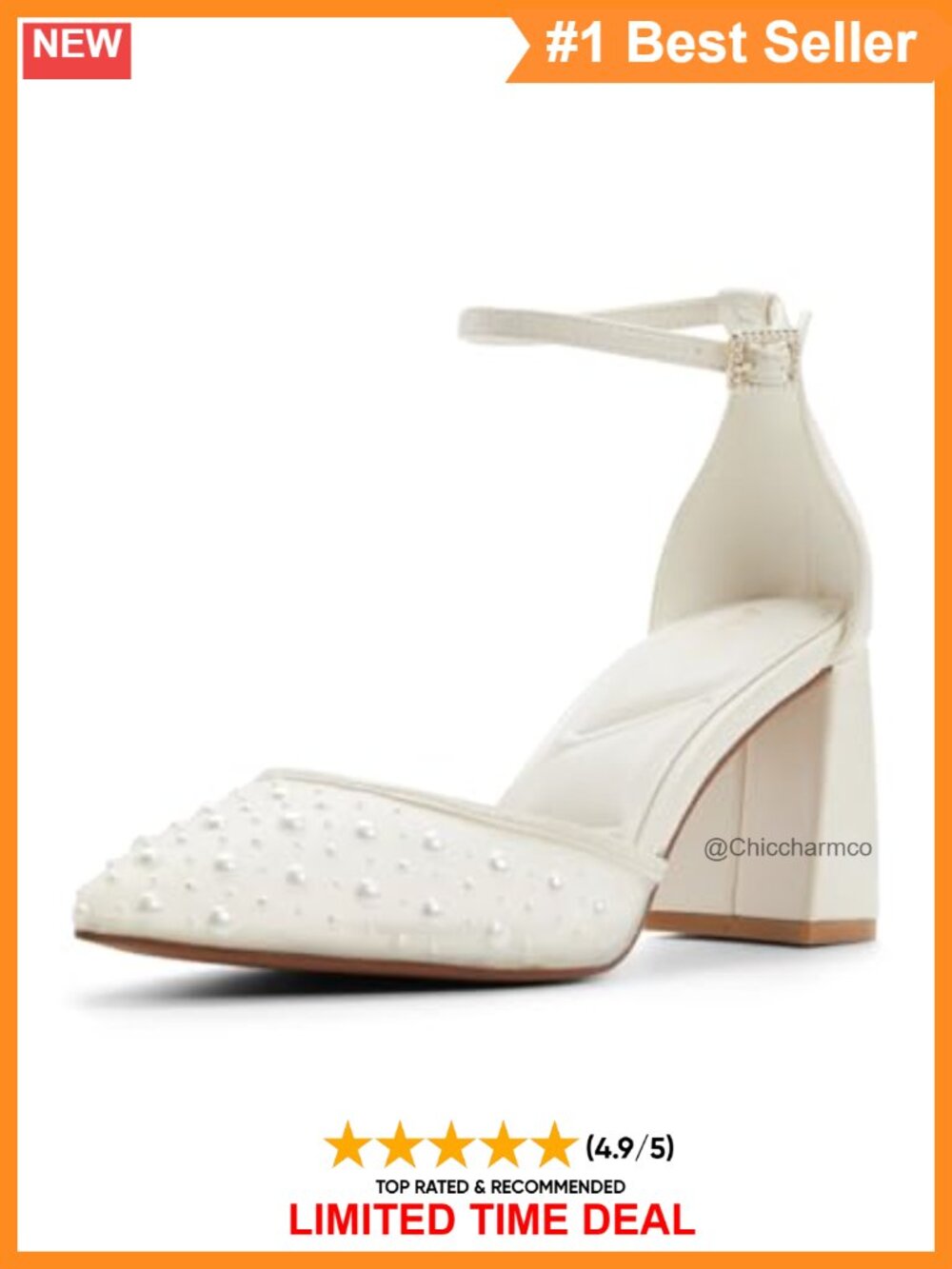 ALDO Women's Jan Ankle-Strap Block Heeled Pump